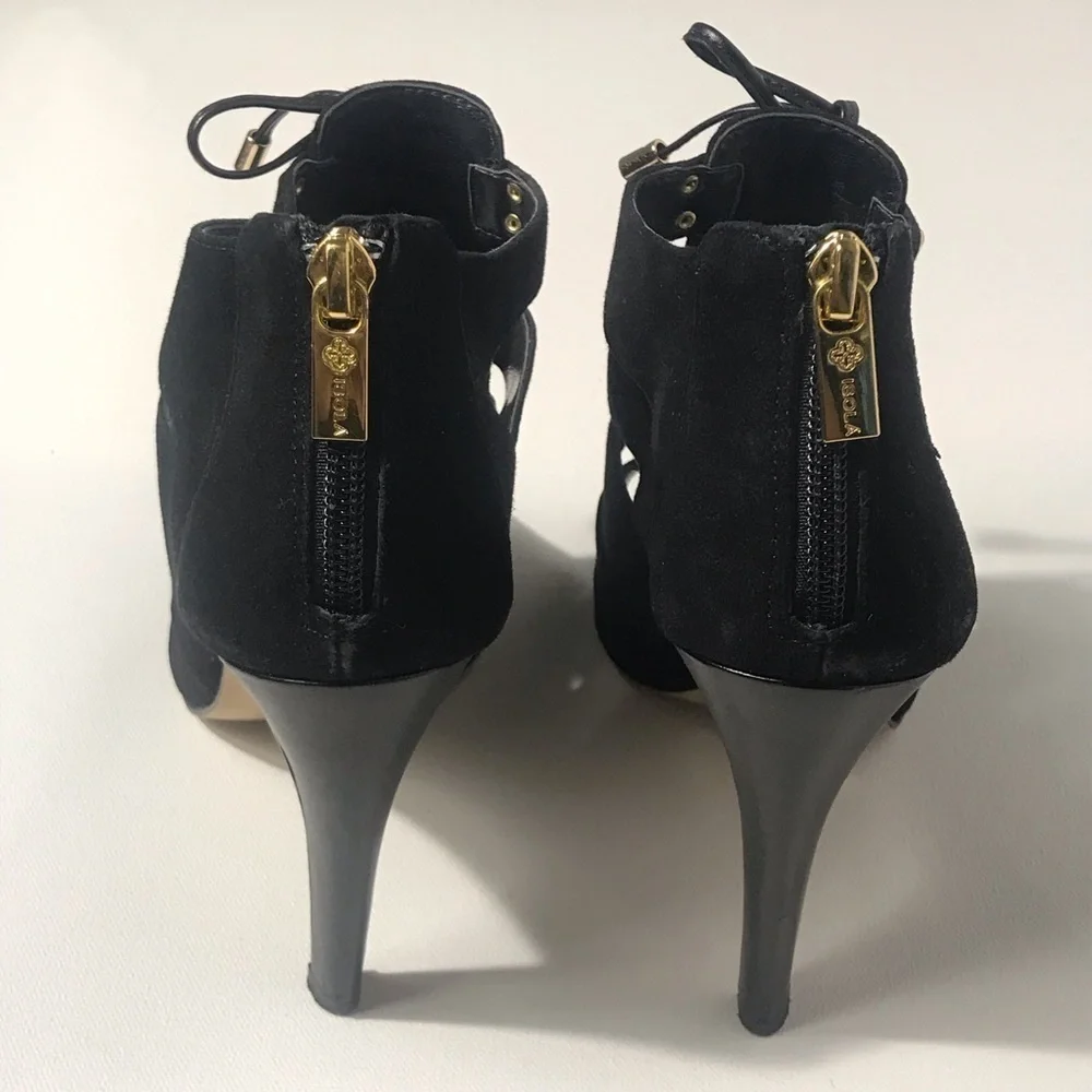 ISOLA Leather Cage Peep Toe Heels